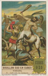 Theseus, Liebig Card, Early 20th Century