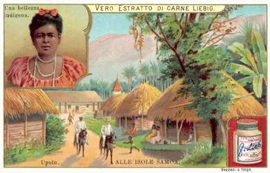 Village on the Island of Upolu, Samoa