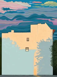 House and Shadows of Trees