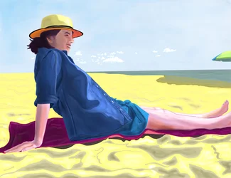 Michelle At Rockaway Beach, Brooklyn