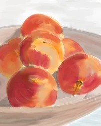 Peaches In Bowl, 2016