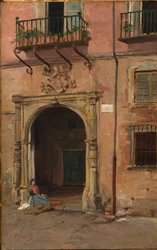 Girl Before the Front Door