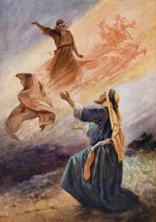 Elijah Going to Heaven in a Chariot of Fire