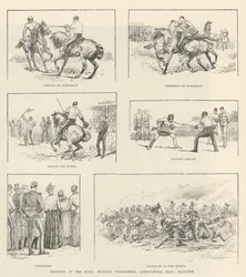Sketches at the Royal Military Tournament, Agricultural Hall, Islington