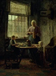 A Family Meal, c.1890