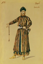 Costume design for the opera Prince Igor, 1890