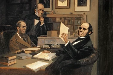 Joseph Hooker, Charles Lyell, and Charles Robert Darwin