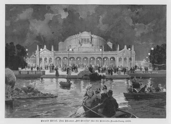 The Alt-Berlin Theatre, built for the Great Industrial Exposition of Berlin, Germany