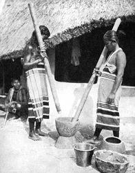 Newar Women Pounding Grain, Nepal