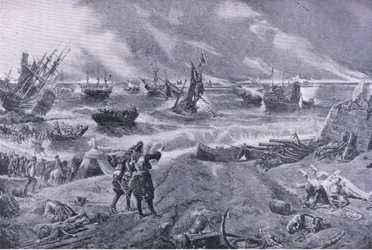 James II at the Battle of La Hogue, 23rd May 1692