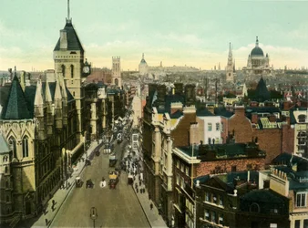 View from St. Clement Danes Showing Law Courts