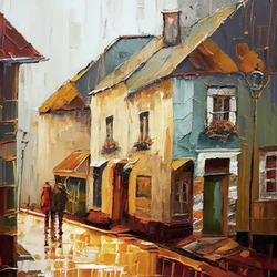 A Country Village Street