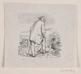 Illustration for "The Last Hours," poem by H. J. Greensteen