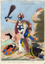 Britannia Correcting an Unruly Boy (Napoleon)