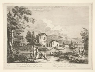 Landscape with Ruins, from a Series of 4
