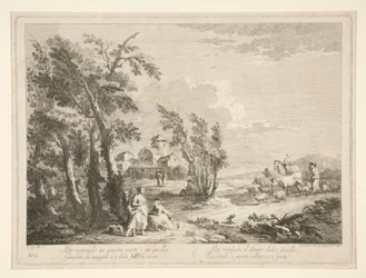 Landscape with Ruins, from a Series of 4