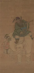 Zhong Kui Riding an Elephant