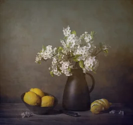 White Blooms and Lemons