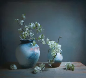 White Blossom Still Life