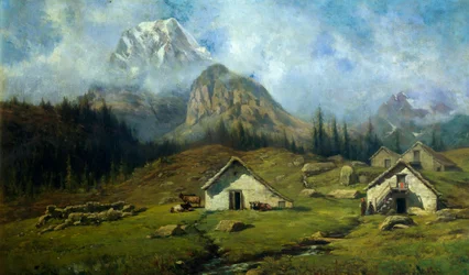 Cabins on Alpe Veglia