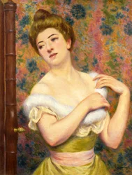 At the dressing table