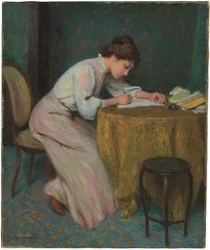 Young Woman Writing