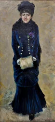 Lady with muff or Violets of Winter