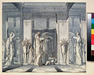 Dushenka Admiring Himself in the Mirror (Story of Cupid and Psyche)