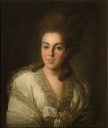 Portrait of Countess Anna Alexandrovna Golitsyna, née Baroness Stroganova, 1777