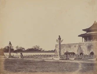 Entrance to the Winter Palace, Pekin, October 29, 1860
