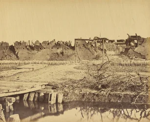 Exterior of the North Fort showing the English entrance August 21st 1860