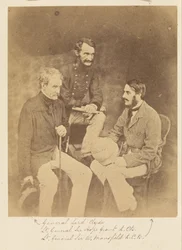 General Lord Clyde, Lieutenant-General Sir Hope Grant and Lieutenant-General Sir W. Mansfield