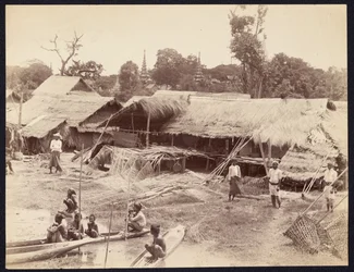 Native Village along the Irrawaddy River
