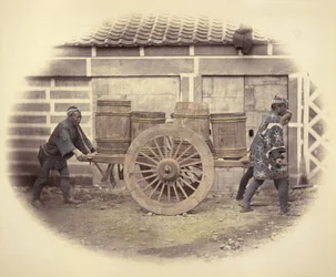 Shariki, or Cart Pushing Coolies