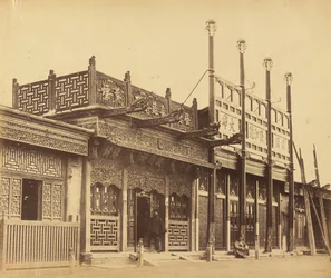 Street and Shops in the Tartar City of Peking, October 29, 1860