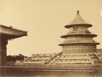 Temple of Heaven from the Place Where the Priests are Burnt in the Chinese City of Beijing. October 1860