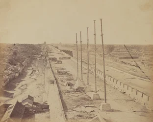 Top of the Wall From Anting Gate, Pekin, Taken Possession by English and French Troops, Oct 1860