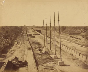 Top of the Wall from Antin Gate Taken Possession of by British and French Troops, October 21, 1860