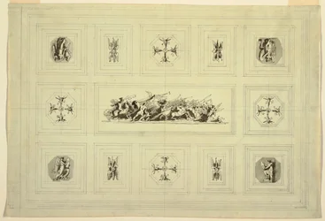 Ceiling Cabinet Dedicated to War, Palazzo Quirinale, Rome