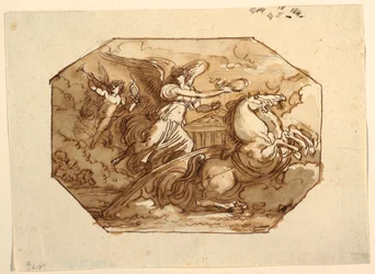 Fame or Victory in a Chariot, Sala di Nike, Palazzo Naldi, Faenza