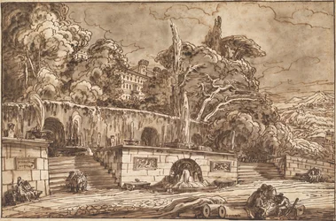 Landscape Capriccio with the Villa d