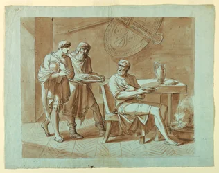 Man at Supper with Attendants