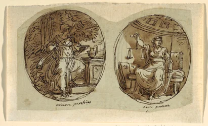 Minerva, Design for Vaulted Ceiling, Sala dei Legislatori, Palazzo Conti-Sinibaldi, Faenza