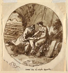 Numa Pompilius and Egeria, Sala di Numa Pompilius, Palazzo Milzetti, Faenza
