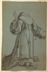 Sheet with Sketch of a Monk