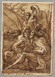 St. Anthony and the Hermits (Study after Lodovico Carracci)