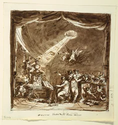 Stage Curtain: Temple of Fame