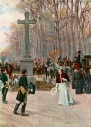 The Meeting of Napoleon and the Pope at Fontainebleau