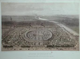 General View of The Universal Exhibition in Paris in 1867, taken from the Rapp Gate