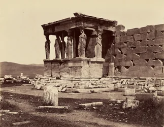 Caryatids of the Temple of the Erechtheion - Athens
